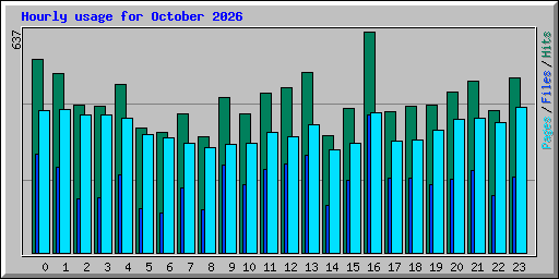 Hourly usage for October 2026